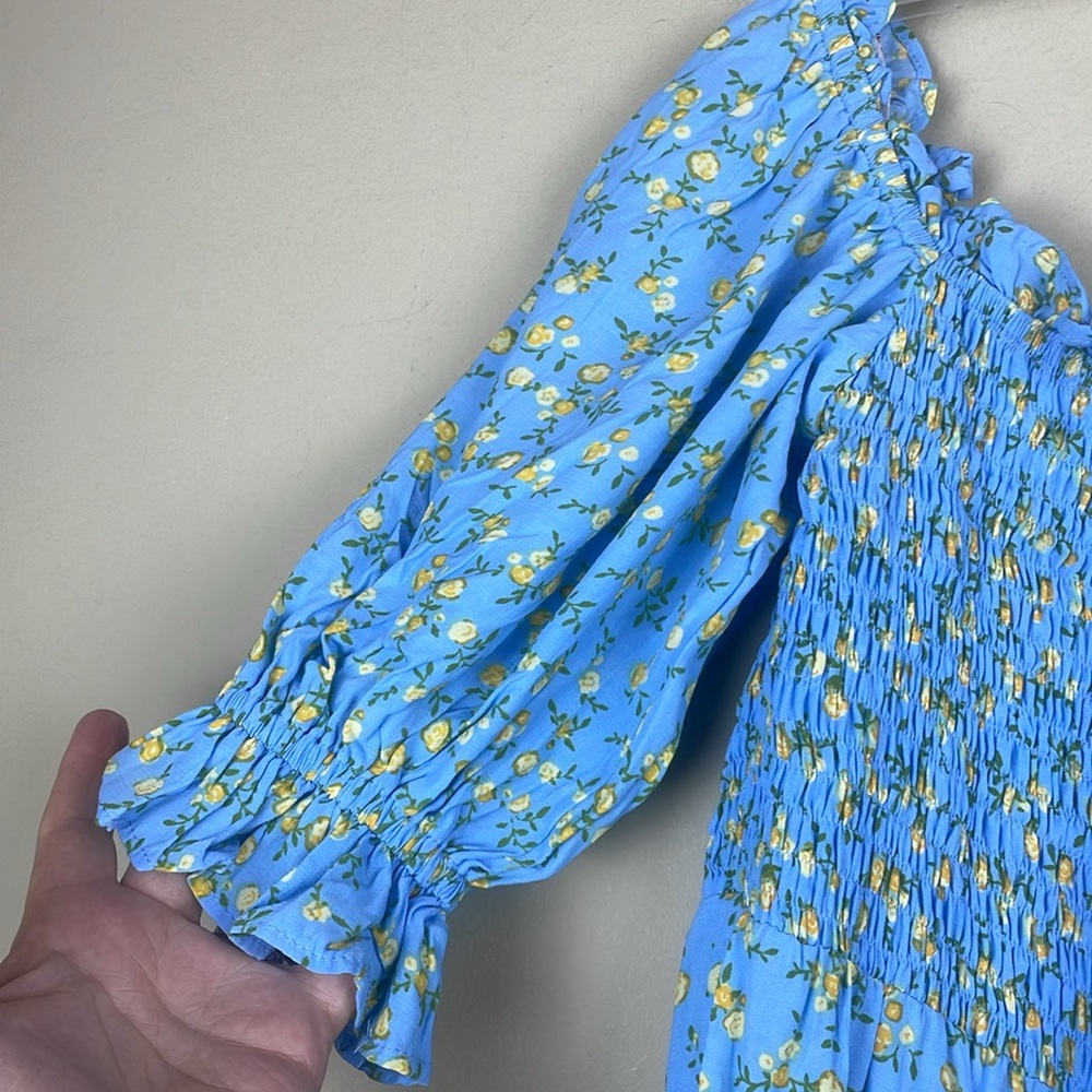 NWT Faithfull The Brand Charlotte Mini Dress Ana Floral Print Size 8 - Picture 8 of 14